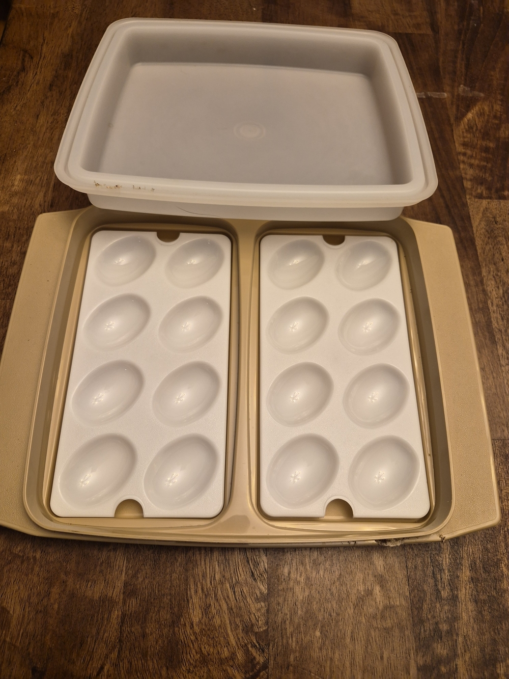 Tupperware Deviled Egg Tray With Snap On Lid